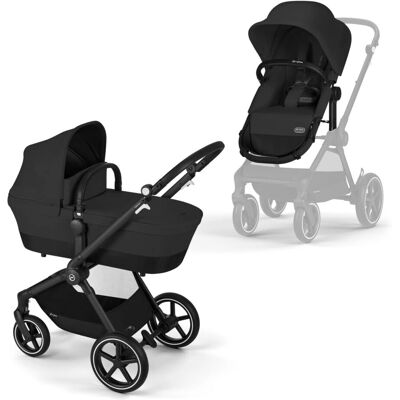 CYBEX Eos Lux - Passeggino 2-in-1 - Moon Black CYBEX Eos Lux - Passeggino 2-in-1 - Moon Black