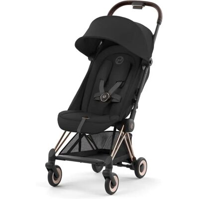 Cybex Coya - Poussette de voyage compacte - Légère, Noir / Or rose - Publicité Cybex Coya - Poussette de voyage compacte - Légère, Noir / Or rose - Publicité
