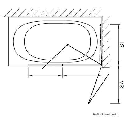 Kronenbach BF2A R 132 - Duschabtrennung Kronenbach BF2A R 132 - Duschabtrennung