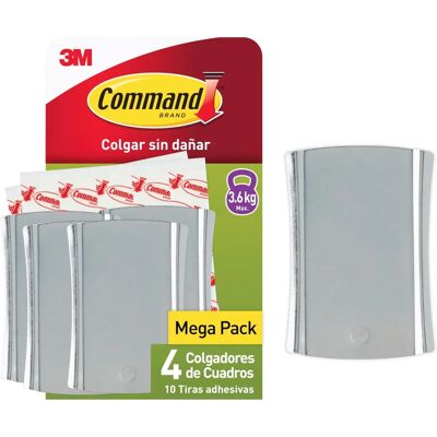 Ganchos de Pared COMMAND - Modelo PH048-4 - Fuerte Adhesivo, Sin Daños Ganchos de Pared COMMAND - Modelo PH048-4 - Fuerte Adhesivo, Sin Daños