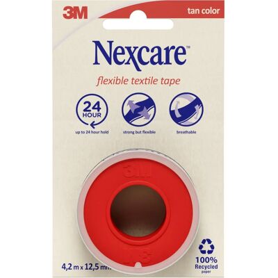 Nexcare Flexibele plakband - 4,2m x 12,5mm - Plakband Nexcare Flexibele plakband - 4,2m x 12,5mm - Plakband