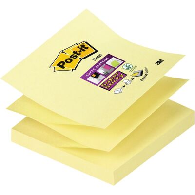 Notes Repositionnables Jaunes Carrées Post-it - 90 Feuilles Notes Repositionnables Jaunes Carrées Post-it - 90 Feuilles
