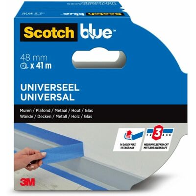 Scotch 7100289882 Abdeckband - 41m, Blau, Innen/Außen, Papier Scotch 7100289882 Abdeckband - 41m, Blau, Innen/Außen, Papier