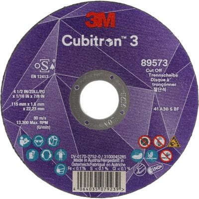 3M Disque de Coupe Cubitron 3 - Disque de Coupe - Publicité 3M Disque de Coupe Cubitron 3 - Disque de Coupe - Publicité