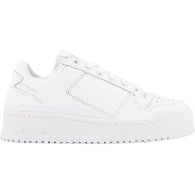Tênis Branco para Mulheres Adidas Originals Forum Bold - Couro, Borracha, Cadarços Tênis Branco para Mulheres Adidas Originals Forum Bold - Couro, Borracha, Cadarços