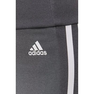adidas Sportovní Legíny s Vysokým Pasem s 3 Pruhy - Šedé adidas Sportovní Legíny s Vysokým Pasem s 3 Pruhy - Šedé