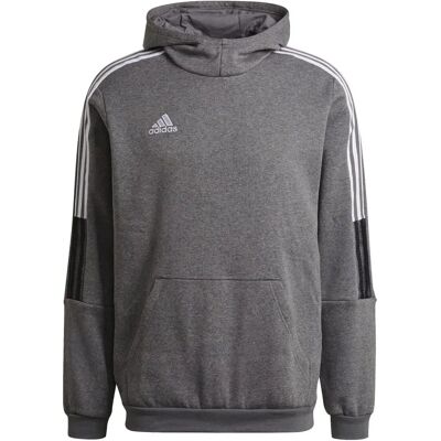 Adidas Tiro 21 GP8805 Hoodie - All-Year Heren Grijs Sport-Hoodie Adidas Tiro 21 GP8805 Hoodie - All-Year Heren Grijs Sport-Hoodie