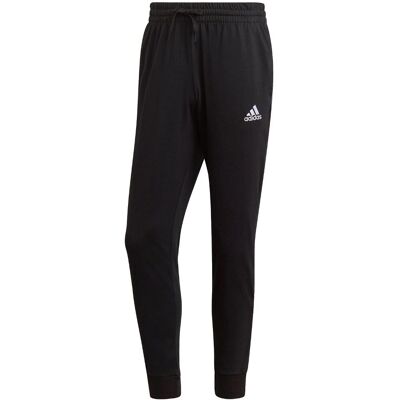 adidas Single Jersey Tapered Cuff Joggers - Czarny - Spodnie adidas Single Jersey Tapered Cuff Joggers - Czarny - Spodnie