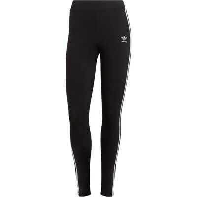 Dammodell Adicolor Classics 3 Stripes Leggings - Svart Bomull Dammodell Adicolor Classics 3 Stripes Leggings - Svart Bomull