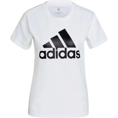 adidas Damen LOUNGEWEAR Essentials Logo T-Shirt - Weiß - Lässig Sport adidas Damen LOUNGEWEAR Essentials Logo T-Shirt - Weiß - Lässig Sport