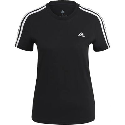 adidas Essentials Slim 3-Stripes T-Shirt - Damen - Schwarz adidas Essentials Slim 3-Stripes T-Shirt - Damen - Schwarz