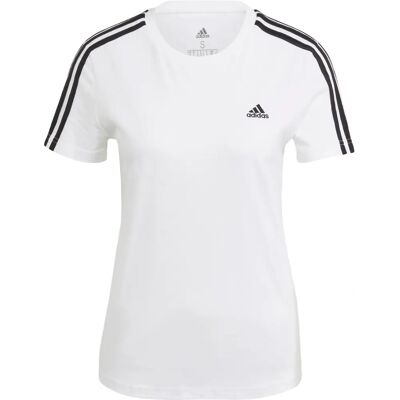 T-shirt adidas Essentials Slim 3-Ρίγες - Γυναίκα - Λευκό T-shirt adidas Essentials Slim 3-Ρίγες - Γυναίκα - Λευκό