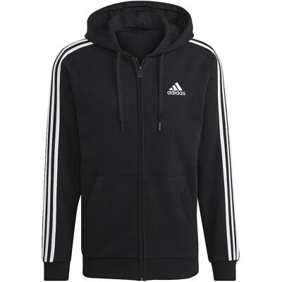 adidas Μοντέλο XS Μαύρο/Λευκό Full Zip Hoodie adidas Μοντέλο XS Μαύρο/Λευκό Full Zip Hoodie