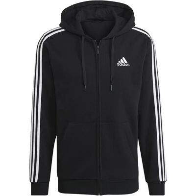 Adidas Essentials Reißverschluss-Hoodie - Schwarz - Kapuzenpullover Adidas Essentials Reißverschluss-Hoodie - Schwarz - Kapuzenpullover