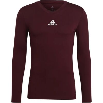 Adidas Burgunder Langarm Lauf-T-Shirt - Herren Adidas Burgunder Langarm Lauf-T-Shirt - Herren