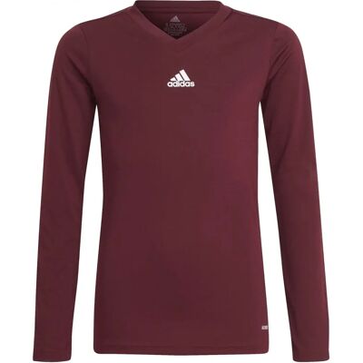 Adidas GN7510 Burgund Langærmet T-shirt til Drenge - Hele året Adidas GN7510 Burgund Langærmet T-shirt til Drenge - Hele året
