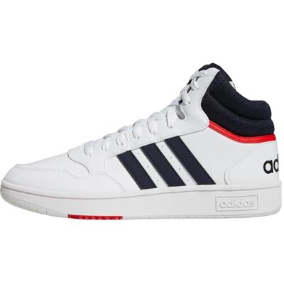 Adidas Hoops 3.0 Mid Brancos - Tênis Adidas Hoops 3.0 Mid Brancos - Tênis