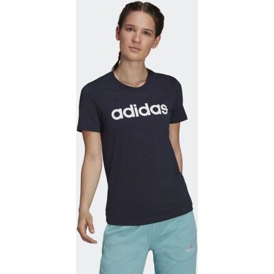 Adidas - Essentials Slim Logo Tee - Bleu - Femme - T-shirt - Publicité Adidas - Essentials Slim Logo Tee - Bleu - Femme - T-shirt - Publicité