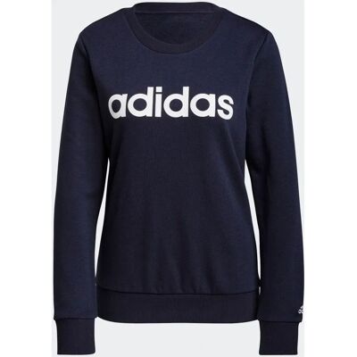 adidas Model Rundhals T-Shirt W LIN FT SWT - Blue - Sweatshirt adidas Model Rundhals T-Shirt W LIN FT SWT - Blue - Sweatshirt