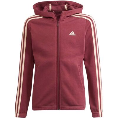 Felpa Adidas 3 Striker Fl con Zip Completo - Rosso 4-5 Anni Felpa Adidas 3 Striker Fl con Zip Completo - Rosso 4-5 Anni
