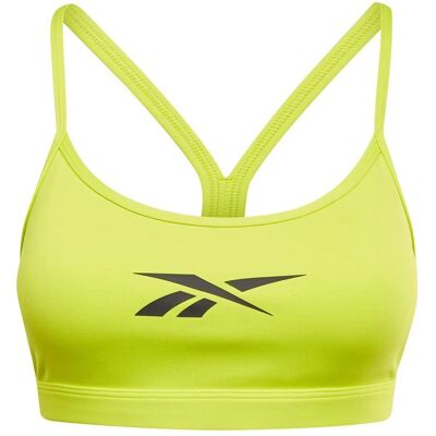 Reebok Lux Skinny Strap Damen Sport-BH - Gelb - Unterstützung bei Mittlerer Belastung Reebok Lux Skinny Strap Damen Sport-BH - Gelb - Unterstützung bei Mittlerer Belastung