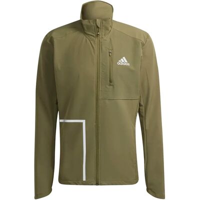 adidas Own The Run Soft Shell Jas - Groen - Hardloopjas adidas Own The Run Soft Shell Jas - Groen - Hardloopjas