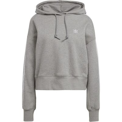 Adidas Damen Kurzer Hoodie - Grau - Größe 40 Adidas Damen Kurzer Hoodie - Grau - Größe 40