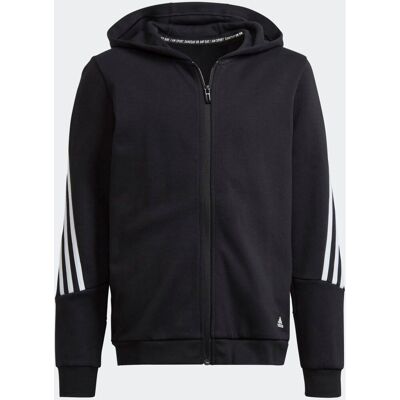 Adidas H44343 Barnens År-Runt FZ Huvtröja - Svart Adidas H44343 Barnens År-Runt FZ Huvtröja - Svart