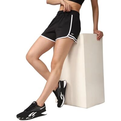 Reebok Dames Hoog-Waist Shorts - Zwart - Speedwick Reebok Dames Hoog-Waist Shorts - Zwart - Speedwick