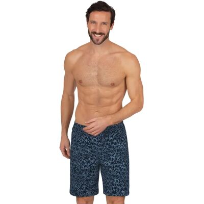 TRIGEMA Navy Bermudas - Klassischer Schnitt, Smiley-Motiv TRIGEMA Navy Bermudas - Klassischer Schnitt, Smiley-Motiv