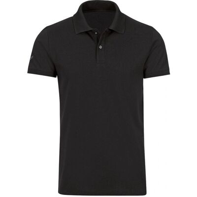 TRIGEMA - TRIGEMA Slim Fit Poloshirt DELUXE-Piqué - Schwarz - L - Poloshirt TRIGEMA - TRIGEMA Slim Fit Poloshirt DELUXE-Piqué - Schwarz - L - Poloshirt