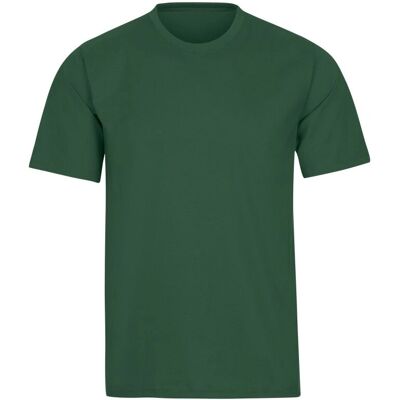 TRIGEMA DELUXE Baumwolle T-Shirt - Basic, Kurzarm, Grün TRIGEMA DELUXE Baumwolle T-Shirt - Basic, Kurzarm, Grün