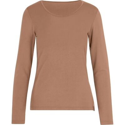 T-shirt à manches longues marron TRIGEMA - Vêtements de sport Basic T-shirt à manches longues marron TRIGEMA - Vêtements de sport Basic