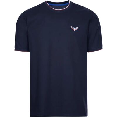 TRIGEMA Navy herenkleding Piqué Basic T-Shirt TRIGEMA Navy herenkleding Piqué Basic T-Shirt