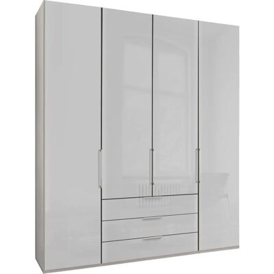 Wiemann Monaco Kleiderschrank - 4 Türen, Glasfront, Weiß Wiemann Monaco Kleiderschrank - 4 Türen, Glasfront, Weiß