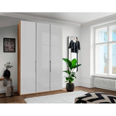 Wiemann Monaco Kleiderschrank - Braun, Verstellbare Regale, Glasfront Wiemann Monaco Kleiderschrank - Braun, Verstellbare Regale, Glasfront