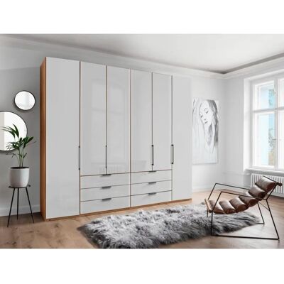 Wiemann Monaco Kleiderschrank - 6-türig mit Glasfront, Braun Wiemann Monaco Kleiderschrank - 6-türig mit Glasfront, Braun