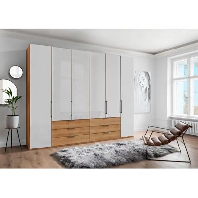 WIEMANN Monaco Kleiderschrank - 6-türig, Braun mit Glasfront WIEMANN Monaco Kleiderschrank - 6-türig, Braun mit Glasfront