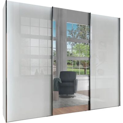 WIEMANN Monaco Kleiderschrank - 3 Türen, Glas Spiegel, Made in Germany WIEMANN Monaco Kleiderschrank - 3 Türen, Glas Spiegel, Made in Germany