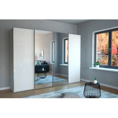 Wiemann Monaco Schrank - Schiebetüren, 4 Regale, Grau Wiemann Monaco Schrank - Schiebetüren, 4 Regale, Grau