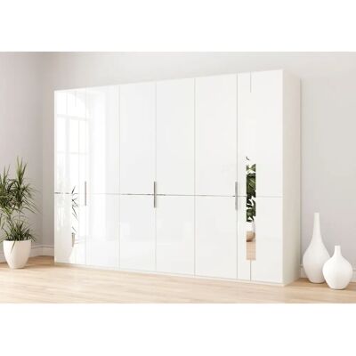 Musterring Imola W Kleiderschrank - 3 Stangen, 6 Böden, Spiegel Musterring Imola W Kleiderschrank - 3 Stangen, 6 Böden, Spiegel