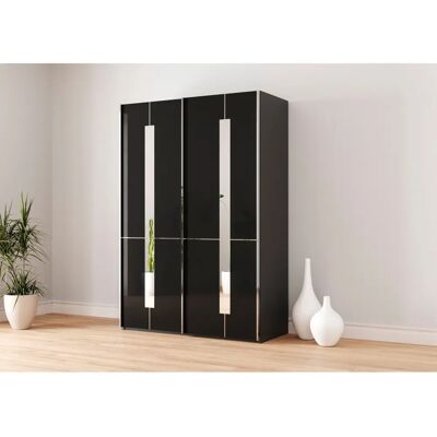 Musterring Imola W - Schwebetürenschrank - Grau (graphit) - Holz, Glas Musterring Imola W - Schwebetürenschrank - Grau (graphit) - Holz, Glas