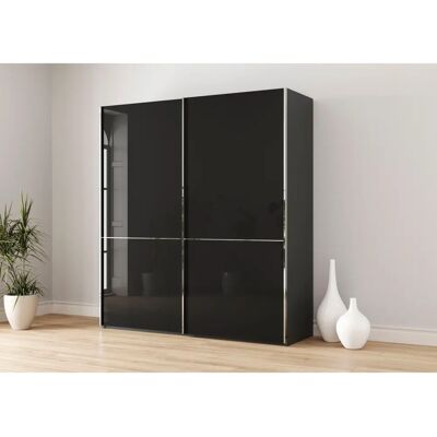 Musterring Imola W Schrank - Milchglas, 197.3x67x236 cm Musterring Imola W Schrank - Milchglas, 197.3x67x236 cm