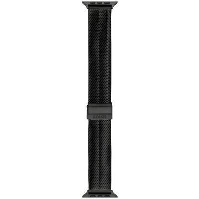 Bracelet Apple Watch FOSSIL - Acier Inoxydable Noir - Bande pour Series 1-8 Bracelet Apple Watch FOSSIL - Acier Inoxydable Noir - Bande pour Series 1-8
