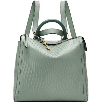 Fossil Sac à dos en cuir pour femme 28 cm vert moyen - Publicité Fossil Sac à dos en cuir pour femme 28 cm vert moyen - Publicité