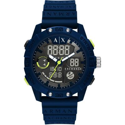 Armani Exchange Midnight Blue Dual Display Watch - Watch Armani Exchange Midnight Blue Dual Display Watch - Watch