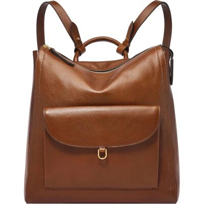 Fossil Parker City Rugzak - Leer - Bruin - Unisex Fossil Parker City Rugzak - Leer - Bruin - Unisex