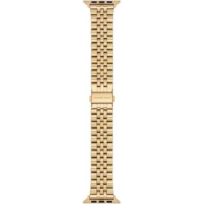 Michael Kors Gold Kompatibles Apple Watch Armband - Smartwatch-Armband MKS8055E Michael Kors Gold Kompatibles Apple Watch Armband - Smartwatch-Armband MKS8055E