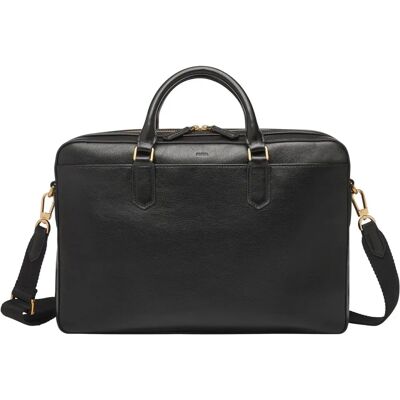 Fossil Asher Aktentasche Leder - 40 cm Laptopfach - Schwarz Fossil Asher Aktentasche Leder - 40 cm Laptopfach - Schwarz