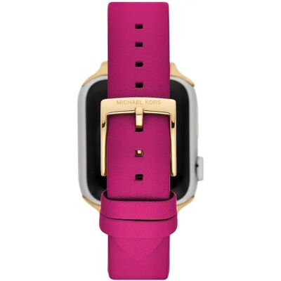 Michael Kors Magenta Lederarmband für Apple Watch - Smartwatch-Armband Michael Kors Magenta Lederarmband für Apple Watch - Smartwatch-Armband